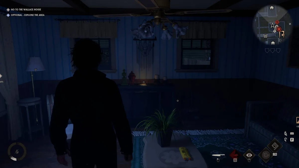 A Haddonfield house interior at night in The Babysitters chapter